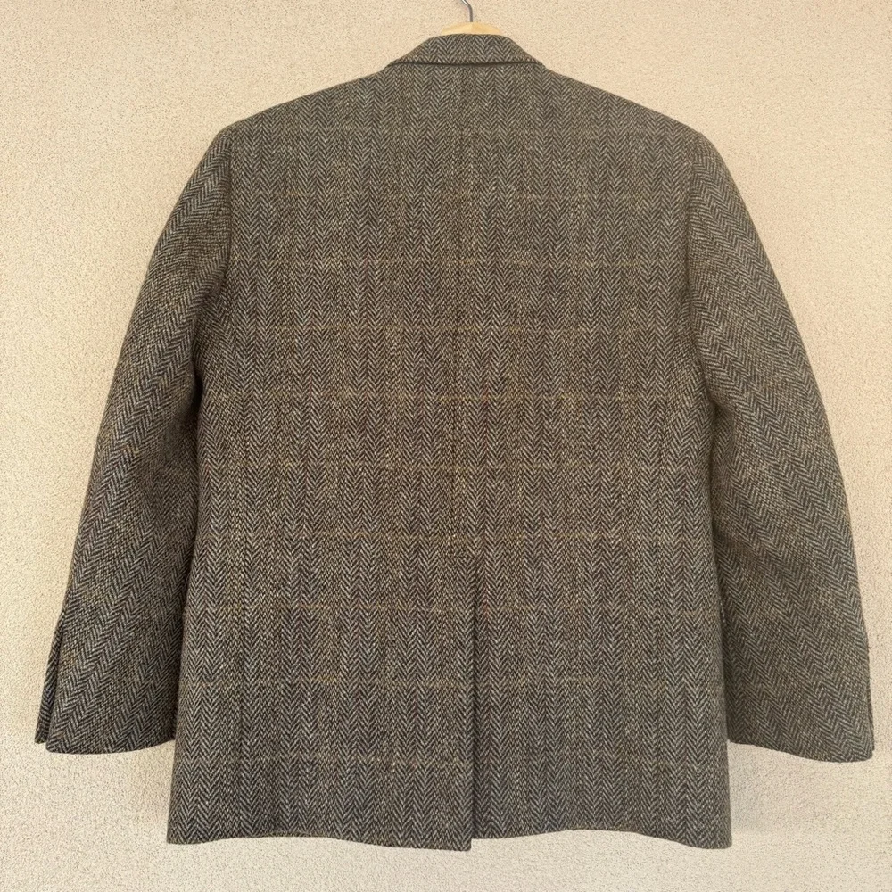 Harris Tweed Herringbone Sport Coat in Brown Autumn tones Sz 38S | Canada 🍁